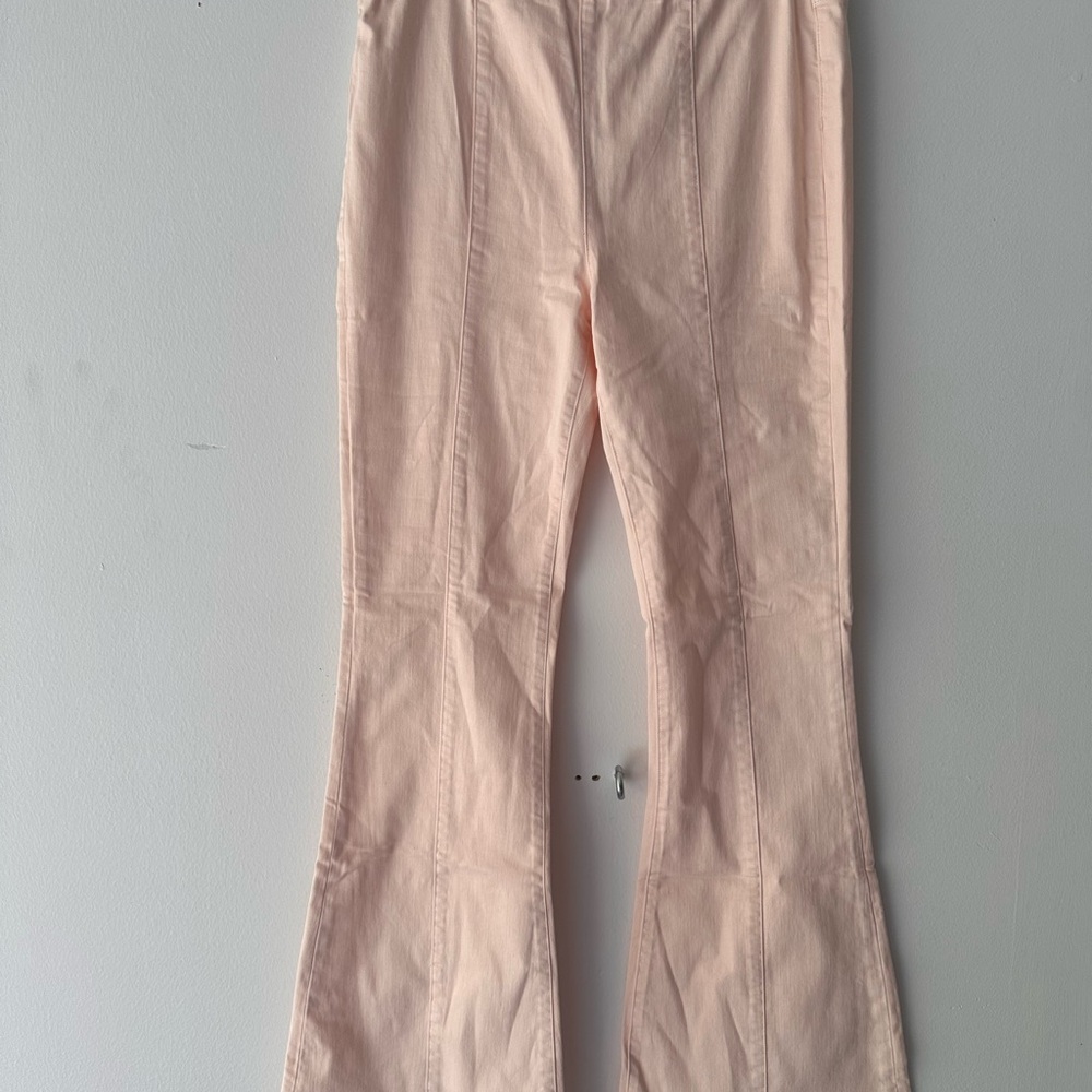 Band of Gypsies Women's Flare Jeans in Light Pink